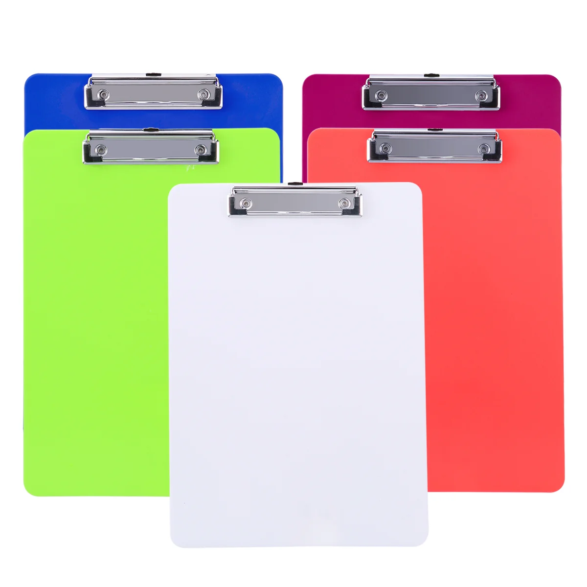 5PCS Durable Opaque Colorful Lightweight Portable Convenient Plastic Clipboard Profile Clip for Papers Files
5PCS Durable Opaque Colorful Lightweight Portable Convenient Plastic Clipboard Profile Clip for Papers Files