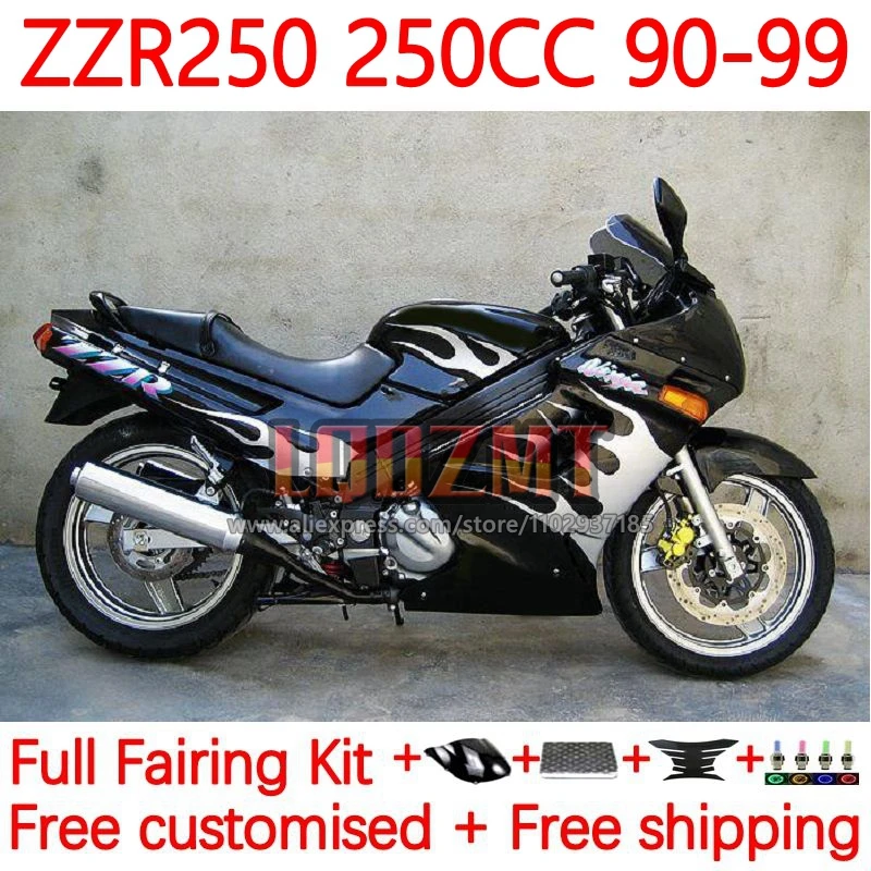 Silver Flames Fairing Kit For KAWASAKI NINJA ZZR-250 90-99 ZZR 250 ZZR250 1990 1991 1992 1993 1994 95 96 97 98 99 Frame 16No.8
Silver Flames Fairing Kit For KAWASAKI NINJA ZZR-250 90-99 ZZR 250 ZZR250 1990 1991 1992 1993 1994 95 96 97 98 99 Frame 16No.8
