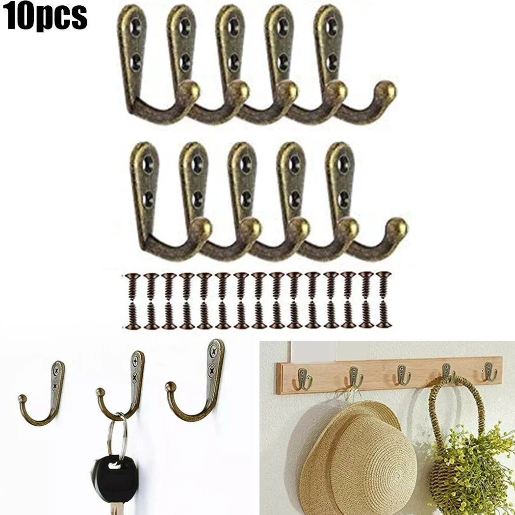 10 Pieces Durable Coat Hooks Single Wall Mounted Robe Hook Vintage Prong Hanger Hook For Bathroom Cloth Hooks Cabinet Hangers
10 Pieces Durable Coat Hooks Single Wall Mounted Robe Hook Vintage Prong Hanger Hook For Bathroom Cloth Hooks Cabinet Hangers