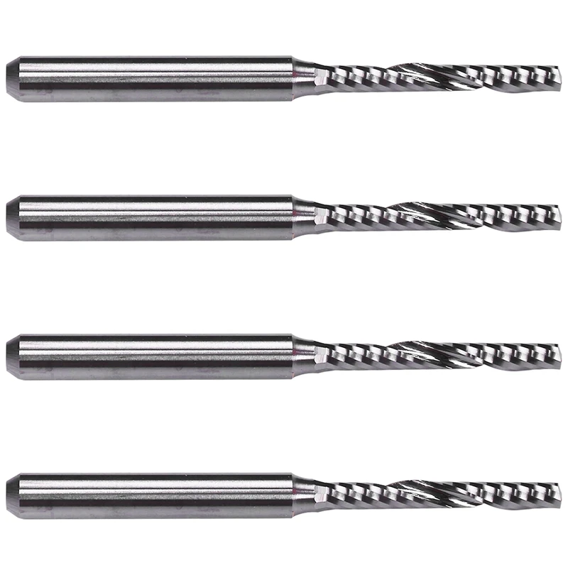 4X2 мм X 15 мм твердосплавная спиральная Концевая фреза с одной канавкой, фреза с ЧПУ 
4X2 мм X 15 мм твердосплавная спиральная Концевая фреза с одной канавкой, фреза с ЧПУ