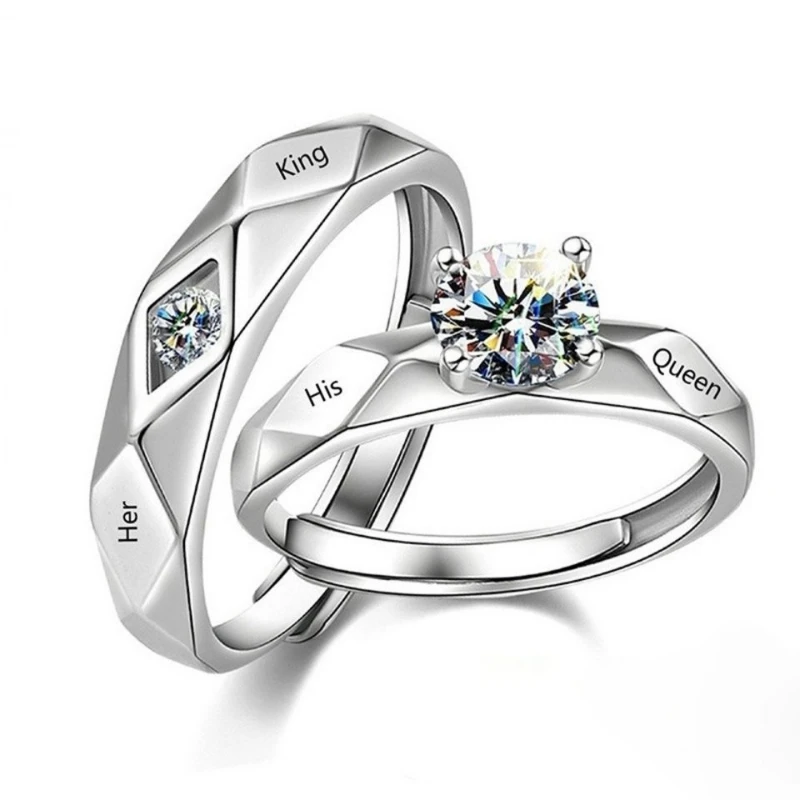 Men and Women Couples Inlaid Crystal Zirconia Pair Ring Shiny Fashion Ring Engagement Lovers' Ring Jewelry
Men and Women Couples Inlaid Crystal Zirconia Pair Ring Shiny Fashion Ring Engagement Lovers' Ring Jewelry