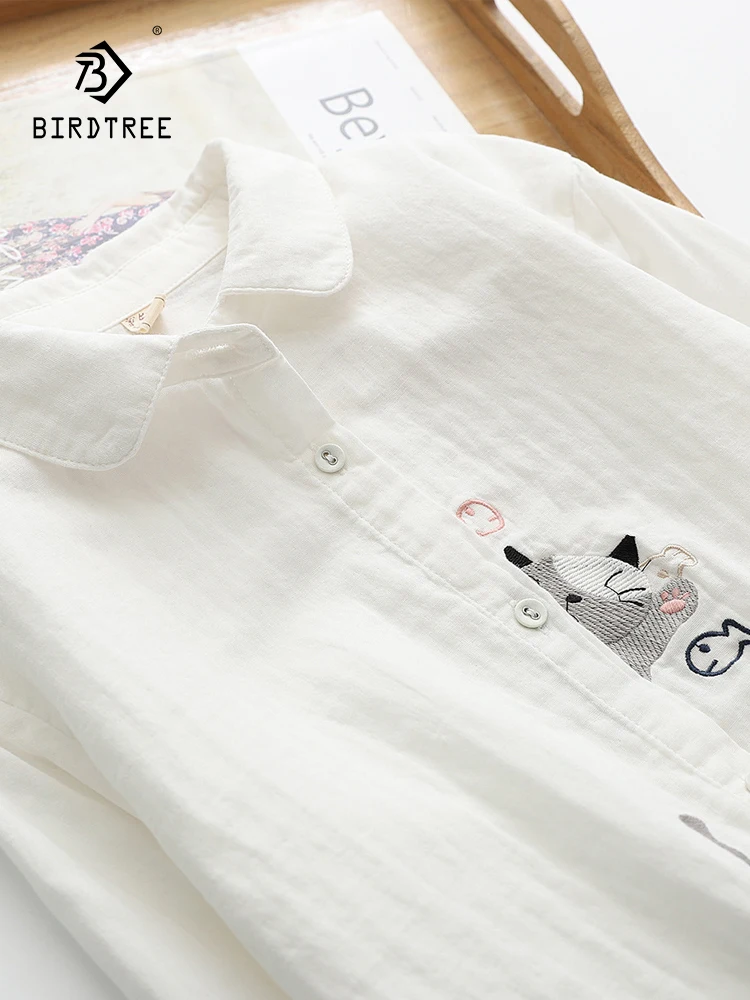 Новые весенние белые рубашки из хлопчатобумажной пряжи, женские топы с круглым воротником и вышивкой из мультфильма, свободные блузки с длинным рукавом, осень 2023, T36229JC
Новые весенние белые рубашки из хлопчатобумажной пряжи, женские топы с круглым воротником и вышивкой из мультфильма, свободные блузки с длинным рукавом, осень 2023, T36229JC