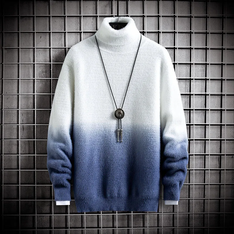 New Winter High Neck Thick Warm Sweater for Men Turtleneck Brand Mens Sweaters Slim Fit Pullover Men Knitwear Male Double Collar
New Winter High Neck Thick Warm Sweater for Men Turtleneck Brand Mens Sweaters Slim Fit Pullover Men Knitwear Male Double Collar