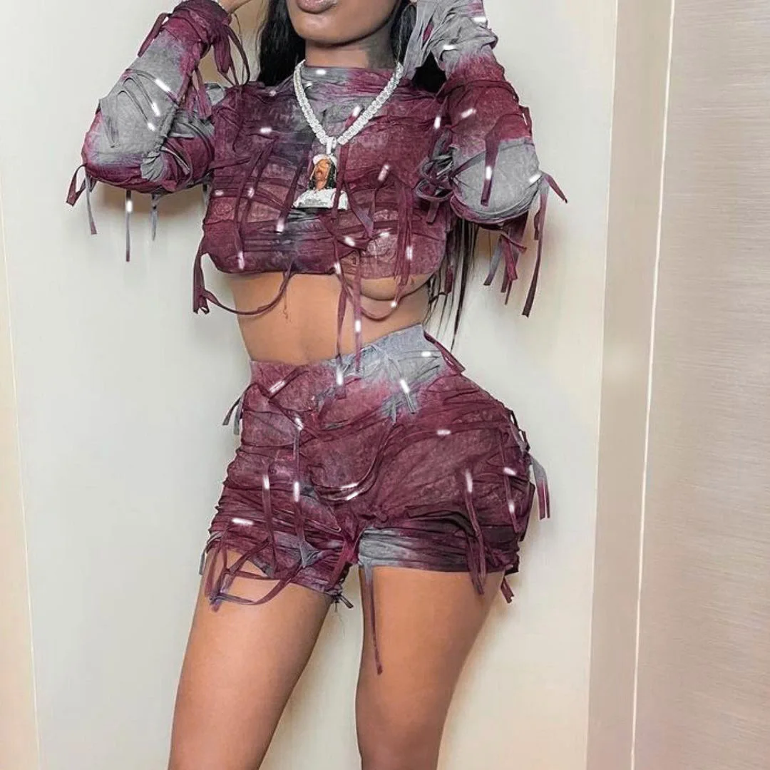 Модные уличные костюмы из топа с длинным рукавом и шортов, соблазнительные трендовые костюмы из 2 предметов, облегающий Женский комплект с п...
Модные уличные костюмы из топа с длинным рукавом и шортов, соблазнительные трендовые костюмы из 2 предметов, облегающий Женский комплект с п...