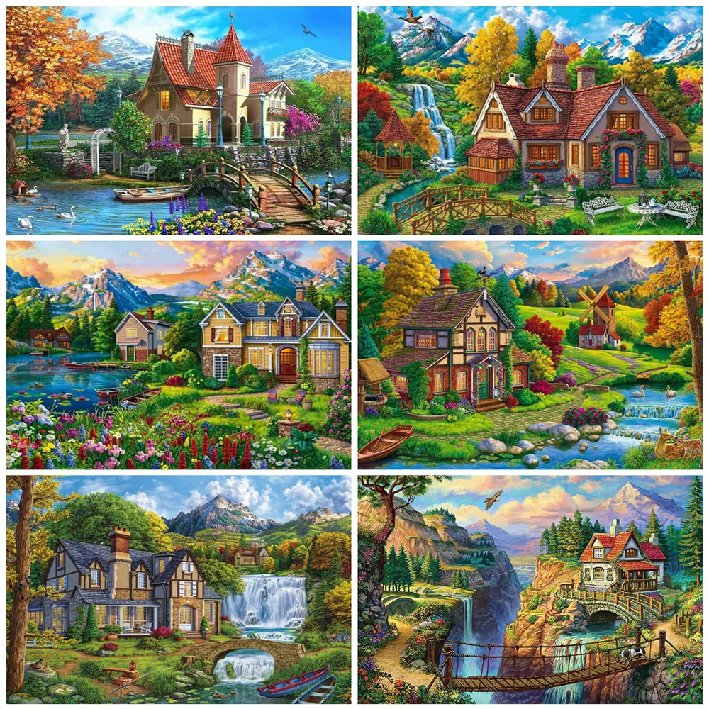 EverShine Diamond Painting 5D House Cross Stitch Embroidery Mountain New Arrival Mosaic DIY Landscape Wall Decor
EverShine Diamond Painting 5D House Cross Stitch Embroidery Mountain New Arrival Mosaic DIY Landscape Wall Decor