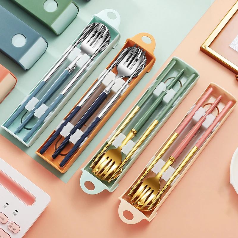304 Portable Cutlery Set Dinnerware Set Flatware Knife Gold Fork Spoon Travel Flatware with Box Bag Kitchen Accessories
304 Portable Cutlery Set Dinnerware Set Flatware Knife Gold Fork Spoon Travel Flatware with Box Bag Kitchen Accessories