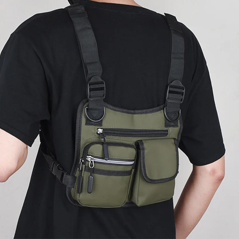 Military Green Functional Tactical Chest Bag Trendy Bullet Hip Hop Vest Streetwear Bag Sport Waist Pack Men Casual Chest Rig Bag
Military Green Functional Tactical Chest Bag Trendy Bullet Hip Hop Vest Streetwear Bag Sport Waist Pack Men Casual Chest Rig Bag