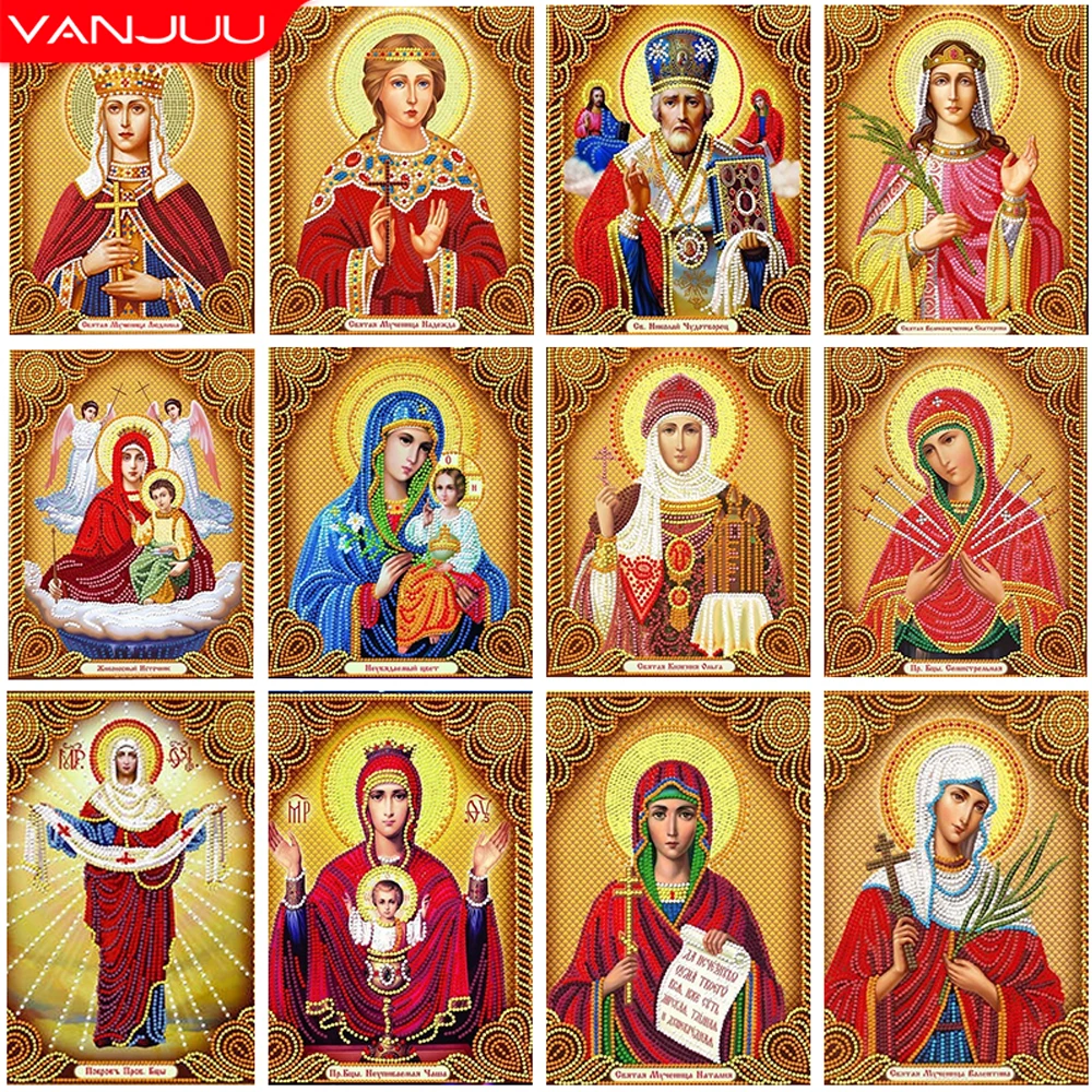 5D DIY Diamond Painting Religious Diamond Mosaic Full Round Rhinestone Embroidery Cross Stitch Kit Home Living Decor
5D DIY Diamond Painting Religious Diamond Mosaic Full Round Rhinestone Embroidery Cross Stitch Kit Home Living Decor