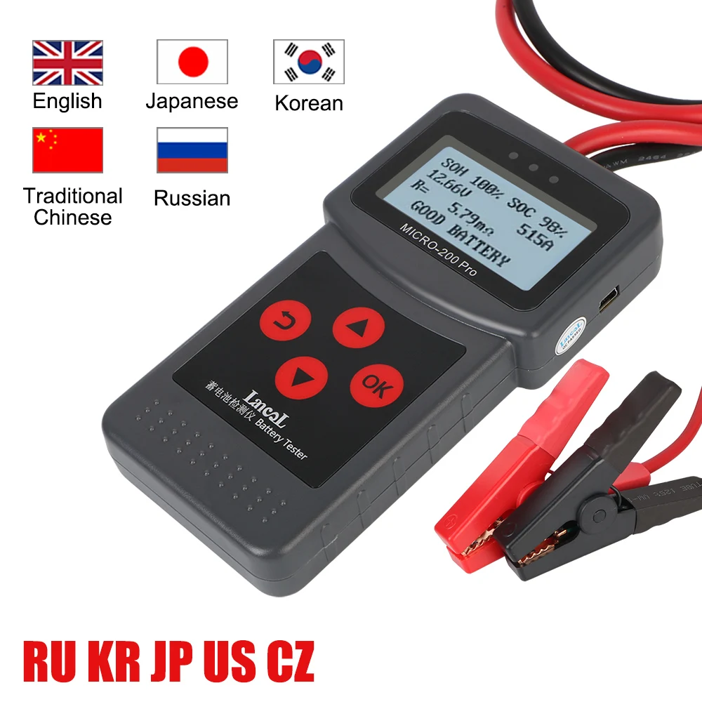 Micro200Pro Battery Capacity Tester Car Accessories Car Battery Tester 12v For Garage Workshop Auto Tools Mechanical
Micro200Pro Battery Capacity Tester Car Accessories Car Battery Tester 12v For Garage Workshop Auto Tools Mechanical