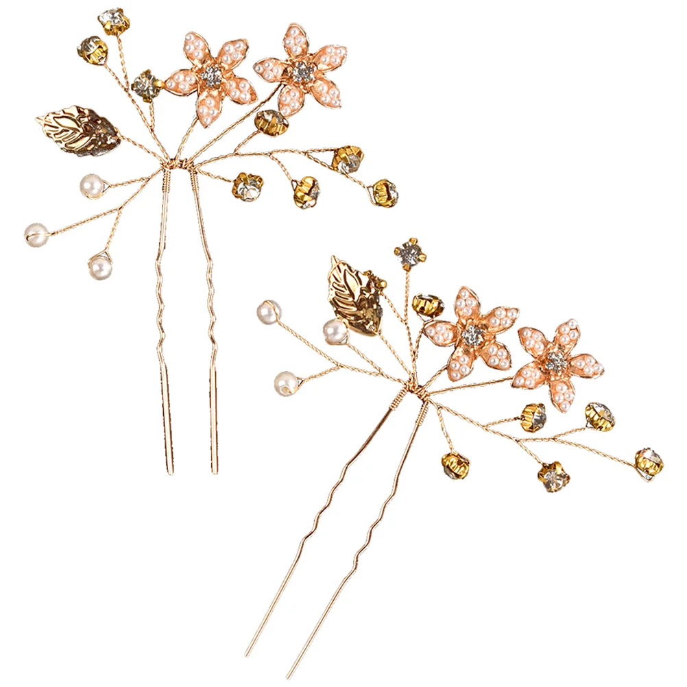 2 Pcs Hair Stick Forks Decorative Pin Accessories Women Flower Clips Rhinestones Women's
2 Pcs Hair Stick Forks Decorative Pin Accessories Women Flower Clips Rhinestones Women's