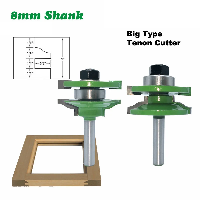 2PC/Set 8MM Shank Milling Cutter Wood Carving Large Stile & Rail Set-Ogee Bit Set Tenon Cutter for Woodworking Tungsten Carbide
2PC/Set 8MM Shank Milling Cutter Wood Carving Large Stile & Rail Set-Ogee Bit Set Tenon Cutter for Woodworking Tungsten Carbide