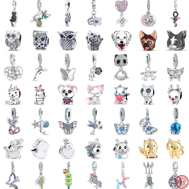 Original Design 925 Silver Mermaid Panda Owl Bear Cat Dog Cute Cartoon Beads Fit Pandora Charms Bracelet DIY Women Fine Jewelry
Original Design 925 Silver Mermaid Panda Owl Bear Cat Dog Cute Cartoon Beads Fit Pandora Charms Bracelet DIY Women Fine Jewelry