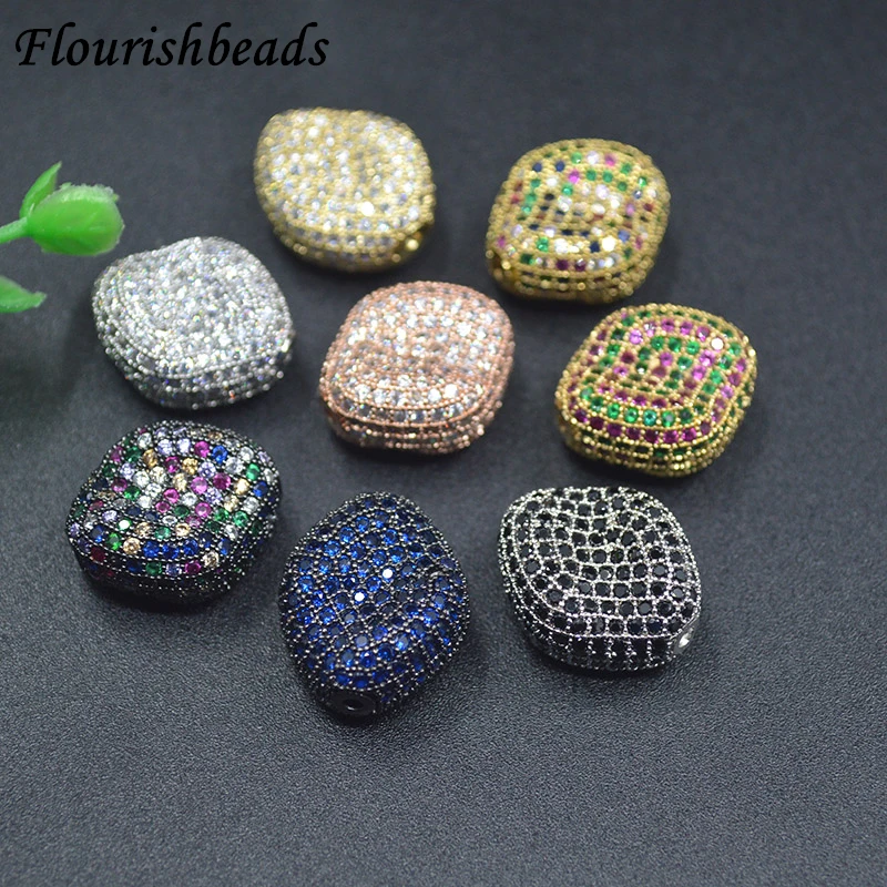 17x20mm Micro Pave Color CZ Square Rectangle Metal Spacer Decor Beads for DIY Jewelry Findings Making Bracelet Accessories 
17x20mm Micro Pave Color CZ Square Rectangle Metal Spacer Decor Beads for DIY Jewelry Findings Making Bracelet Accessories