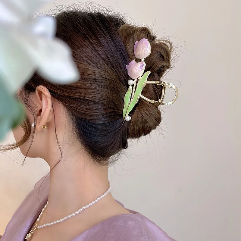 Elegant Tulip Rose Flower Hair Clip Hair Pin for Women Girls Enamel Butterfly Leaf Wedding Party Jewelry Accessories Gifts
Elegant Tulip Rose Flower Hair Clip Hair Pin for Women Girls Enamel Butterfly Leaf Wedding Party Jewelry Accessories Gifts