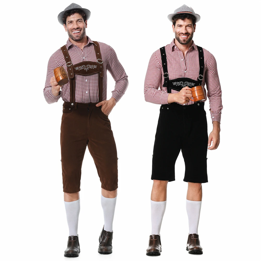 Черно-коричневый мужской костюм Lederhosen Октоберфест с вышивкой Октоберфест баварский немецкий пивной костюм
Черно-коричневый мужской костюм Lederhosen Октоберфест с вышивкой Октоберфест баварский немецкий пивной костюм