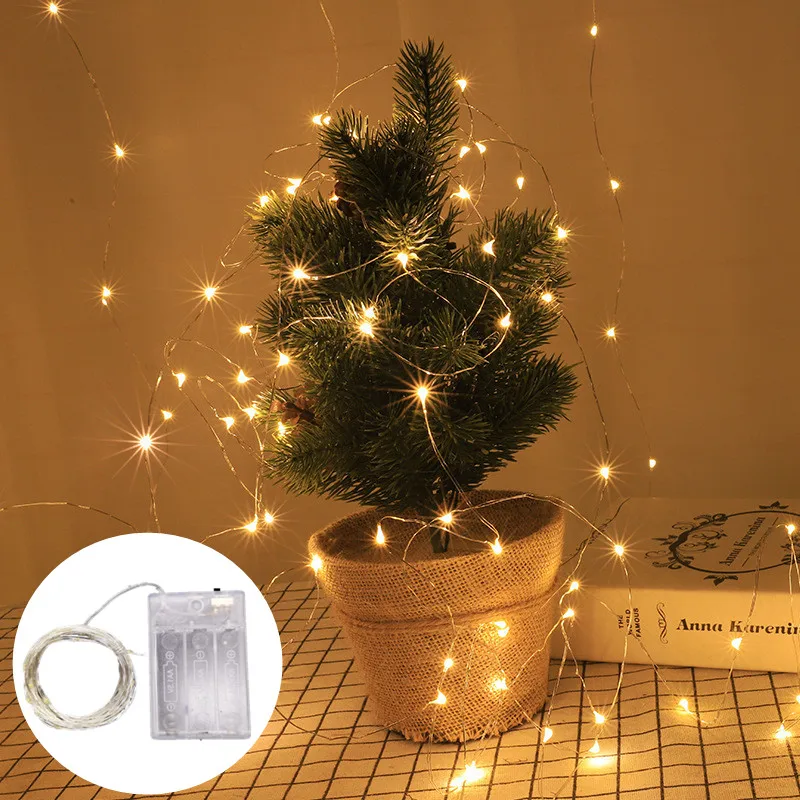 Outdoor Christmas Yard Garden LED String Lamp Copper Wire Lamp Wedding Party Decoration Garland Decor Battery Box Fairy Lamp
Outdoor Christmas Yard Garden LED String Lamp Copper Wire Lamp Wedding Party Decoration Garland Decor Battery Box Fairy Lamp