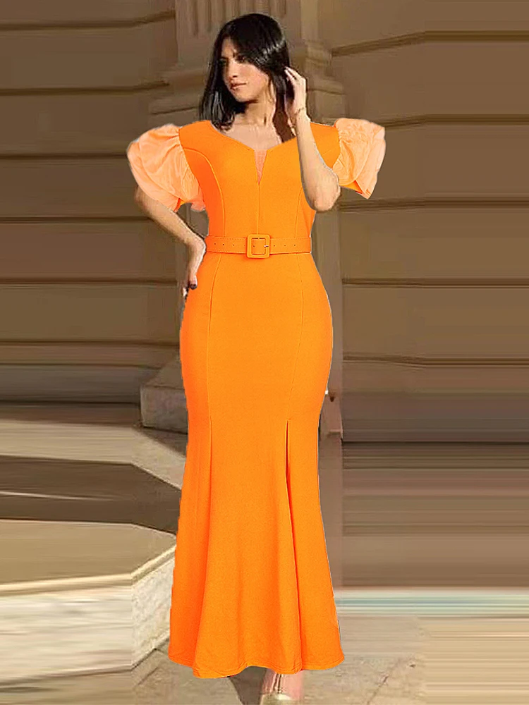 Женское платье-Русалка с пышными рукавами, длинное облегающее платье в африканском стиле, вечернее платье для свадебной вечеринки, выпускного вечера, элегантное женское платье на день рождения
Женское платье-Русалка с пышными рукавами, длинное облегающее платье в африканском стиле, вечернее платье для свадебной вечеринки, выпускного вечера, элегантное женское платье на день рождения