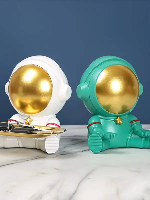 Creative Astronaut Sculpture Resin Astronaut Statue Storage TrayKey Storage Bowl Tray Snack Storage Box For Home Entrance Decor
Creative Astronaut Sculpture Resin Astronaut Statue Storage TrayKey Storage Bowl Tray Snack Storage Box For Home Entrance Decor