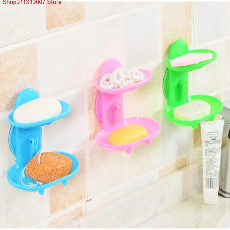 Kitchen Tools Bathroom Accessories Soap Holder Two Layer Suction Holder Soap Dish Storage Basket Soap Box Stand
Kitchen Tools Bathroom Accessories Soap Holder Two Layer Suction Holder Soap Dish Storage Basket Soap Box Stand