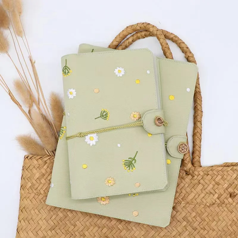 A5 A6 embroidery Binder Notebook Blank line grid Dotted planner 6 Hole original retro portable meeting Notepad Office Stationery
A5 A6 embroidery Binder Notebook Blank line grid Dotted planner 6 Hole original retro portable meeting Notepad Office Stationery