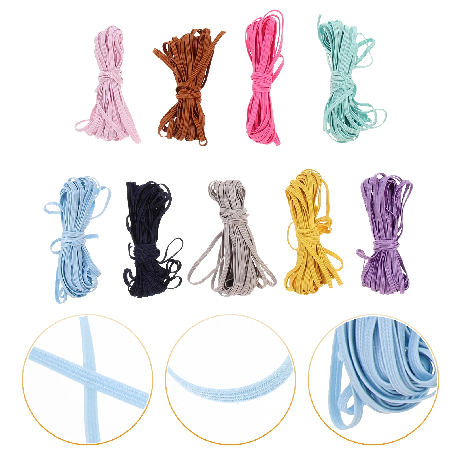 9Pcs Elastics Elastic Strap for Sewing Elastic Headband Ribbon Elastic Roll for Sewing Elastic Ribbon Band Sewing Elastic Band 
9Pcs Elastics Elastic Strap for Sewing Elastic Headband Ribbon Elastic Roll for Sewing Elastic Ribbon Band Sewing Elastic Band