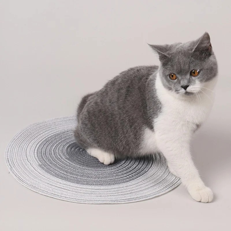 New Non-Slip Felt Color Block Ramie Cat Mat Lightweight Breathable Cat Nest Seat Cushions
New Non-Slip Felt Color Block Ramie Cat Mat Lightweight Breathable Cat Nest Seat Cushions