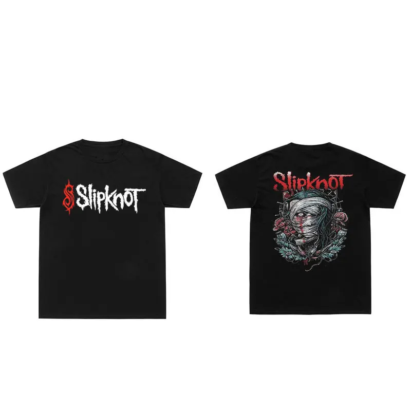 Slipknots Double-sided Print T-shirt Heavy Metal Tee Shirt Men Women Prepare for Hell Tour Tshirt Short Sleeve Rock Band T Shirt
Slipknots Double-sided Print T-shirt Heavy Metal Tee Shirt Men Women Prepare for Hell Tour Tshirt Short Sleeve Rock Band T Shirt