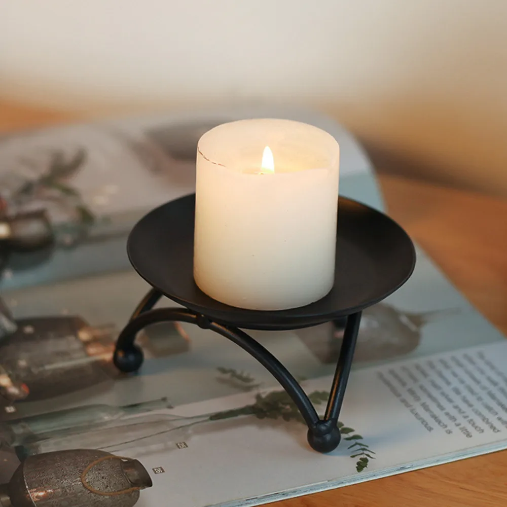Iron Candle Tray Columnar Candle Holder Black Candle Tray For Party Wedding Table Home Decor
Iron Candle Tray Columnar Candle Holder Black Candle Tray For Party Wedding Table Home Decor