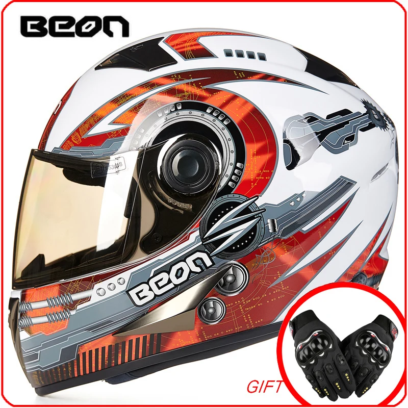 Мотоциклетные шлемы BEON B500, шлемы на все лицо, для мужчин и женщин, Сертификация ECE 
Мотоциклетные шлемы BEON B500, шлемы на все лицо, для мужчин и женщин, Сертификация ECE