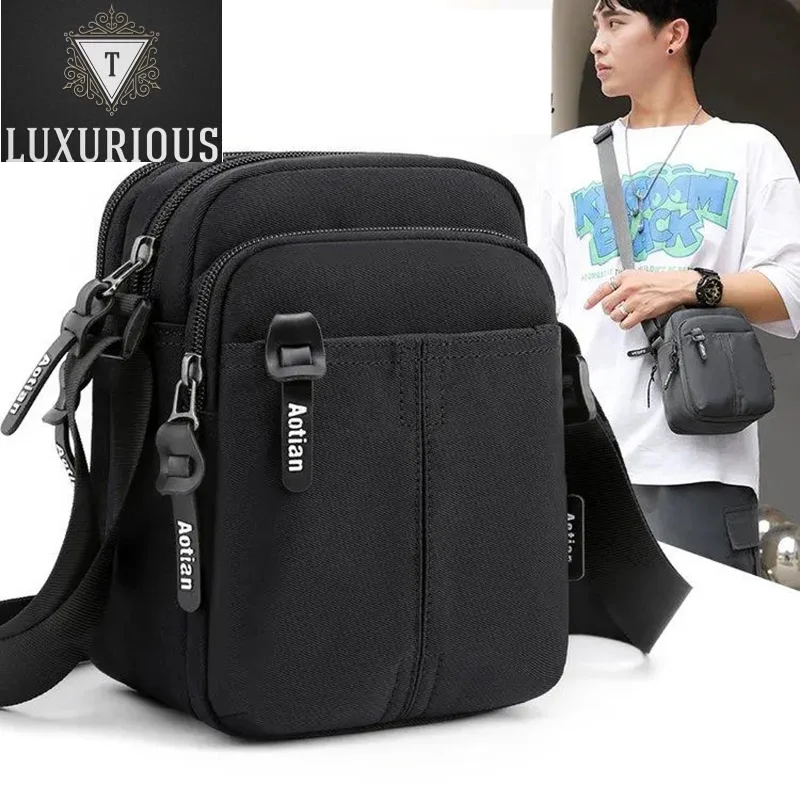 Fashion Men's Shoulder Casual Travel Crossbody High Quality Nylon Unisex Solid Color Messenger Storage Bags Female
Fashion Men's Shoulder Casual Travel Crossbody High Quality Nylon Unisex Solid Color Messenger Storage Bags Female