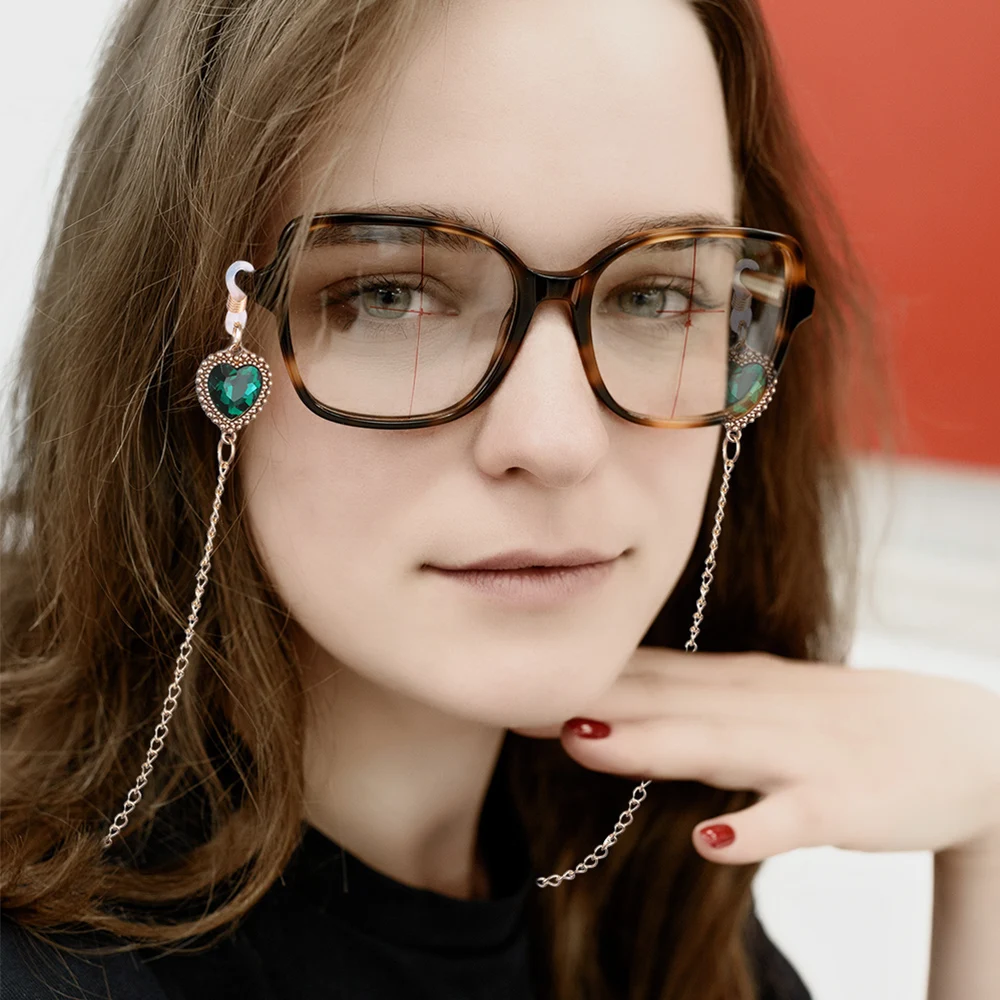 Love Heart Gem Glasses Chain Double Button Eyeglass Holder Anti-Lost Eyeglasses Hanging Rope Mask Lanyards Women Fashion
Love Heart Gem Glasses Chain Double Button Eyeglass Holder Anti-Lost Eyeglasses Hanging Rope Mask Lanyards Women Fashion