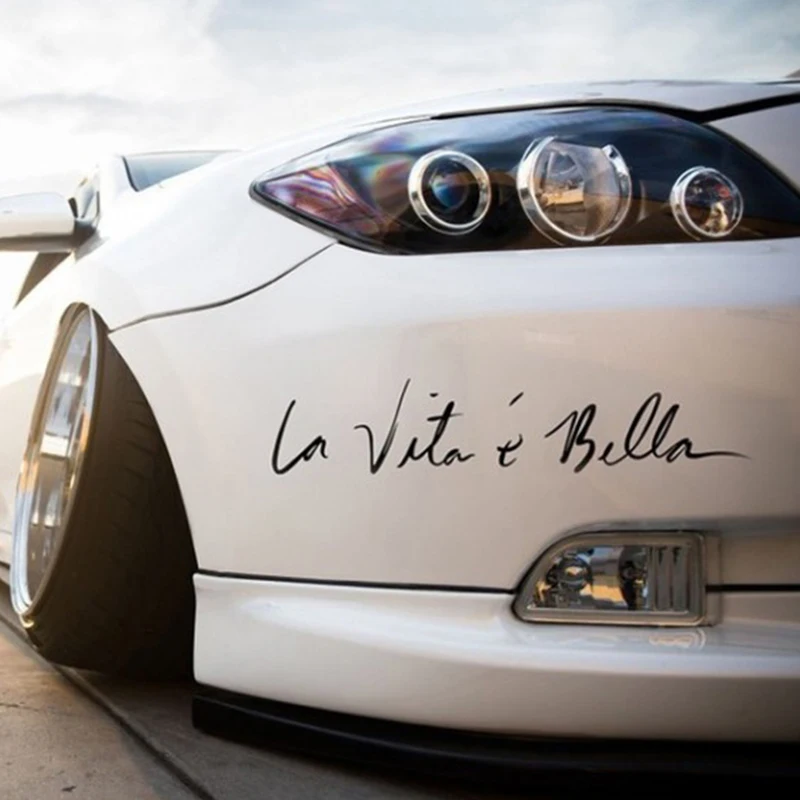 La Vita e bella Beautiful Life New Cool Style Car Sticker Vinyl Body Decor Wall Reflective Sticker Label Decal Personality
La Vita e bella Beautiful Life New Cool Style Car Sticker Vinyl Body Decor Wall Reflective Sticker Label Decal Personality