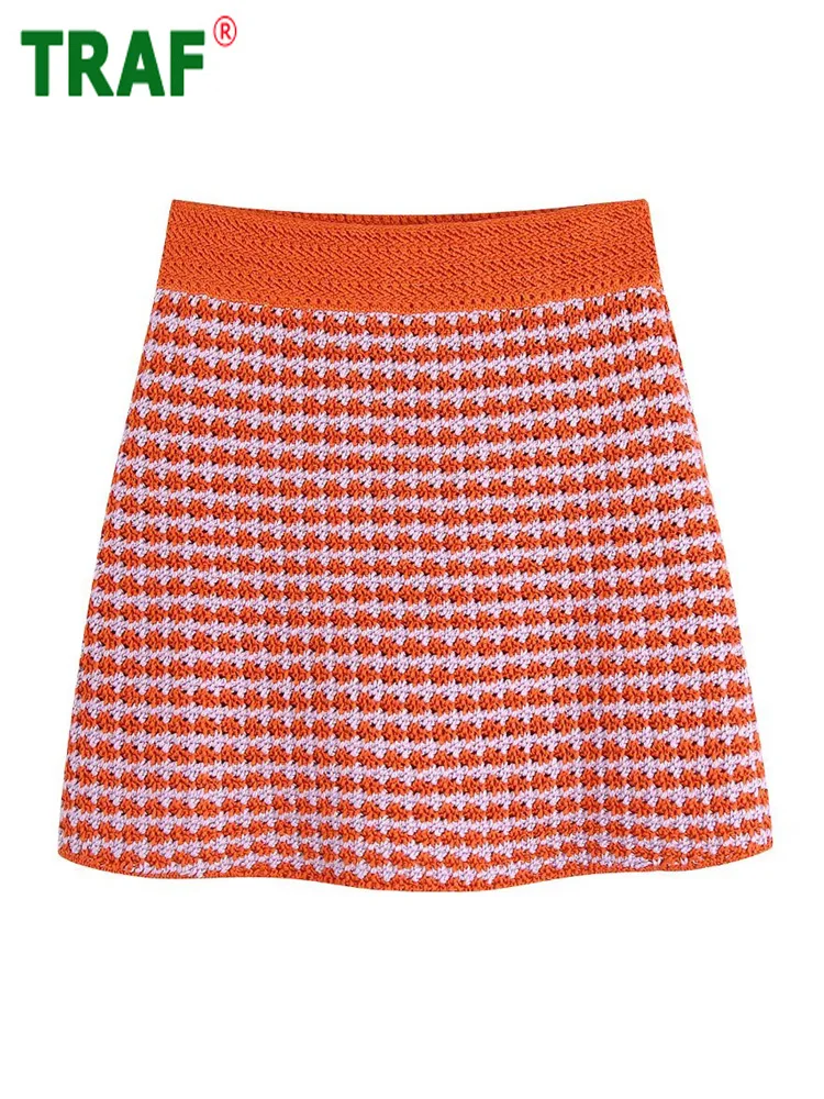 TRAF Crochet Plaid Skirt Women Knit Mini Skirts Womens 2022 Summer Casual High Waist Woman Skirt Retro Streetwear Short Skirts
TRAF Crochet Plaid Skirt Women Knit Mini Skirts Womens 2022 Summer Casual High Waist Woman Skirt Retro Streetwear Short Skirts