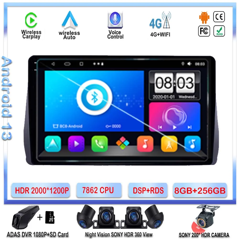 7862 ЦП Android 13 автомобильный радиоприемник DVD для Toyota Wish 2010 -2018 GPS-навигация стерео Мультимедийный плеер WIFI QLED экран NO 2 DIN
7862 ЦП Android 13 автомобильный радиоприемник DVD для Toyota Wish 2010 -2018 GPS-навигация стерео Мультимедийный плеер WIFI QLED экран NO 2 DIN