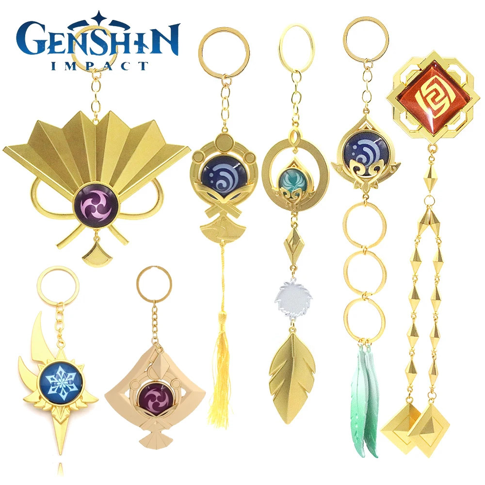 Game Genshin Impact Vision Lnazuma Venti Kamisato Ayato Eula Keychain Luminous 7 Element Weapons Eye Of Original God Toy KeyRing
Game Genshin Impact Vision Lnazuma Venti Kamisato Ayato Eula Keychain Luminous 7 Element Weapons Eye Of Original God Toy KeyRing