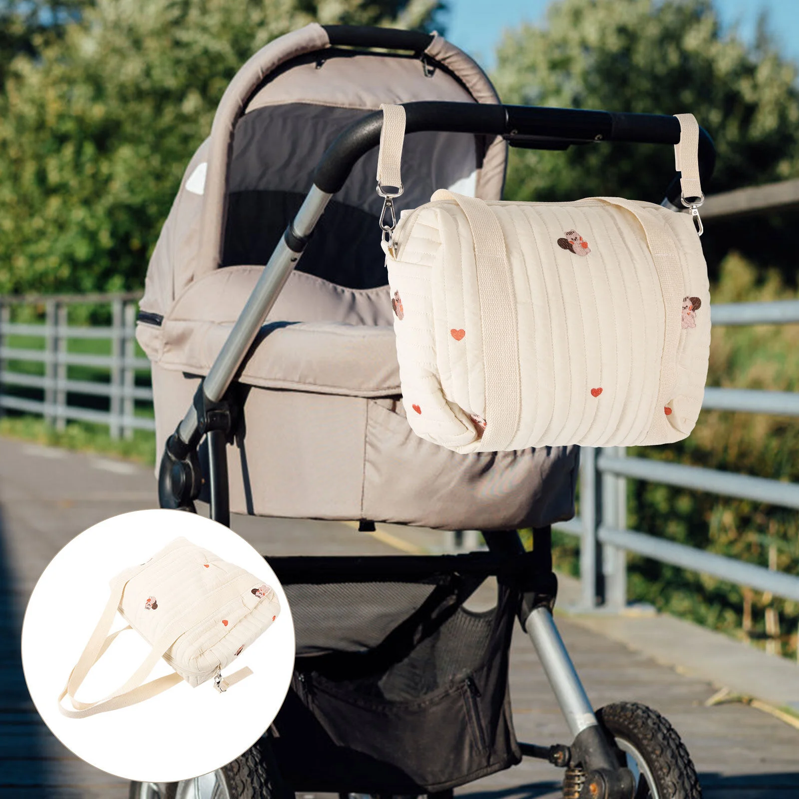 Baby Stroller Diaper Bag Cotton Diaper Bag Portable Diaper Bag Diaper Tote Bag for Travel
Baby Stroller Diaper Bag Cotton Diaper Bag Portable Diaper Bag Diaper Tote Bag for Travel