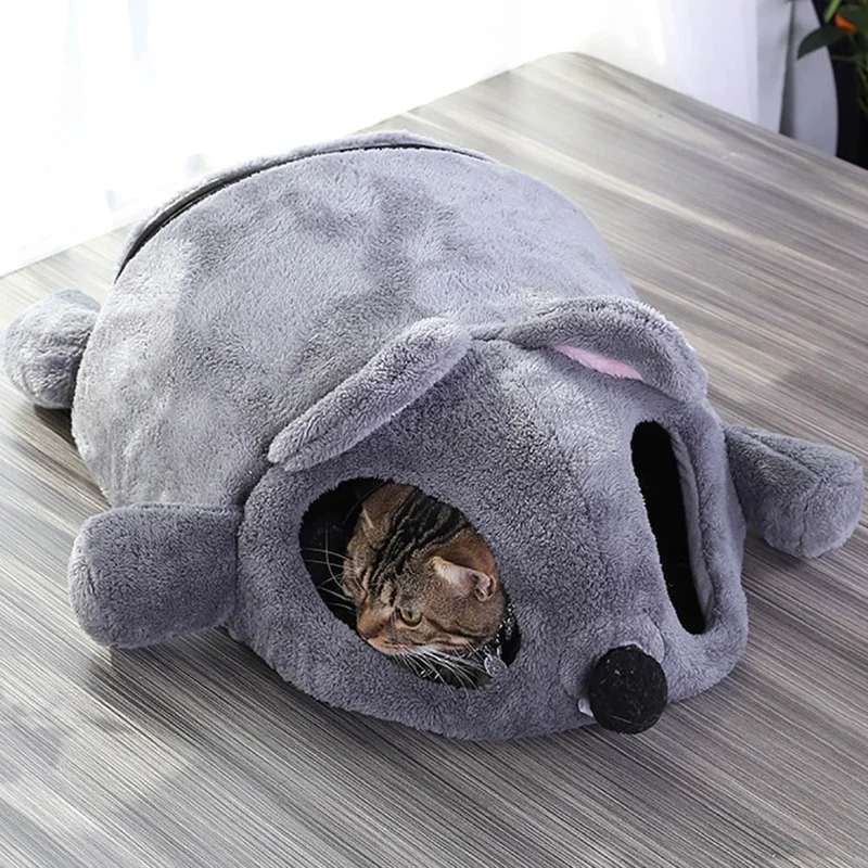 Cute Cats Soft Cave Bed Funny Mice Shape Kitten Puppy House with Two Playing Ball Toys Warm Nest Cat Sleeping Mat Pet Supplies
Cute Cats Soft Cave Bed Funny Mice Shape Kitten Puppy House with Two Playing Ball Toys Warm Nest Cat Sleeping Mat Pet Supplies