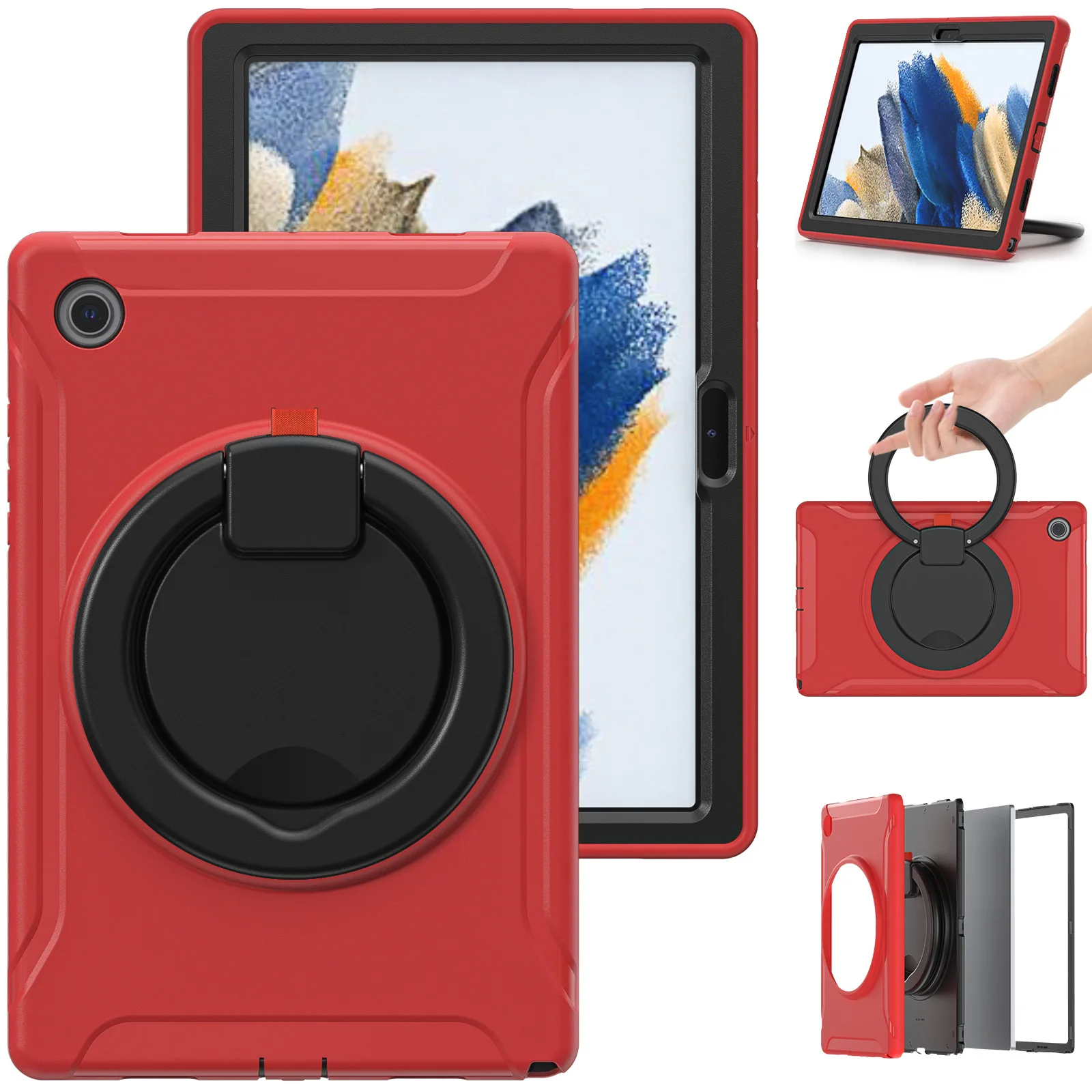 10pcs/lot PC+Silicone Rubber Kickstand Tablet Protective Cover Case for Samsung Galaxy Tab A8 10.5 X200 X205
10pcs/lot PC+Silicone Rubber Kickstand Tablet Protective Cover Case for Samsung Galaxy Tab A8 10.5 X200 X205