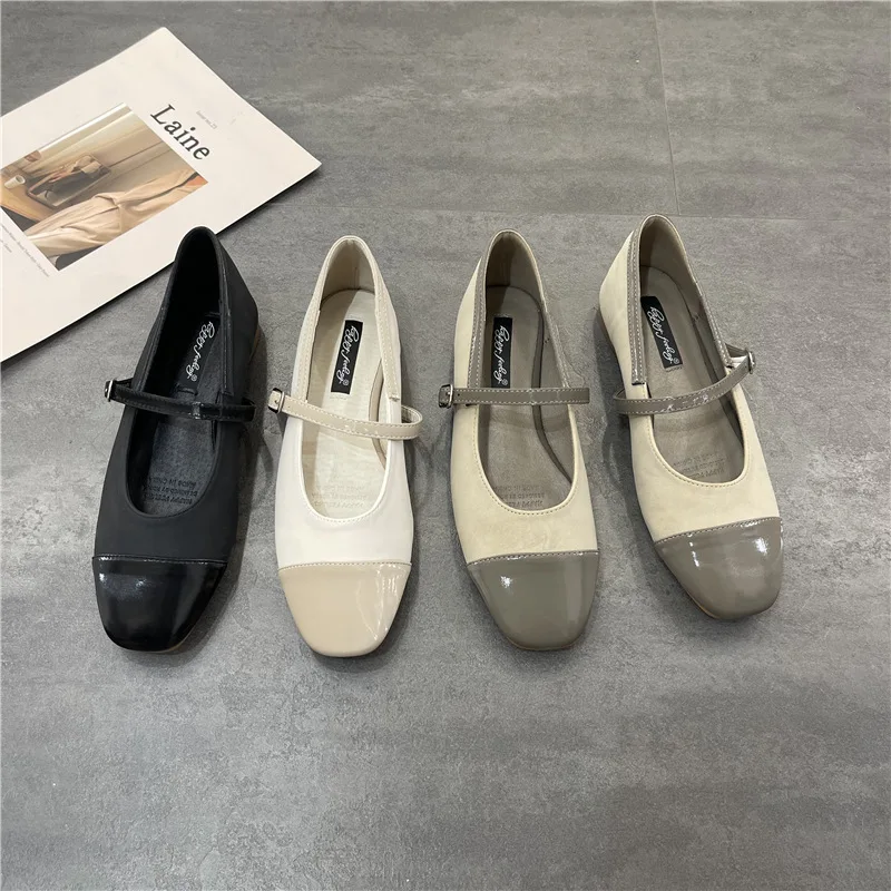 High Quality Designer Women Shoes Korean style Mary Jane Shoes Spring/Summer Mixed Color Ballet Shoes Fashion Luxury Shoes Women
High Quality Designer Women Shoes Korean style Mary Jane Shoes Spring/Summer Mixed Color Ballet Shoes Fashion Luxury Shoes Women