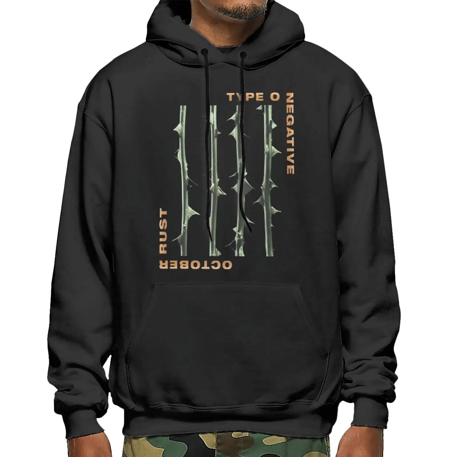 Толстовка с капюшоном и принтом ржавчины, в стиле оверсайз
Толстовка с капюшоном и принтом ржавчины, в стиле оверсайз