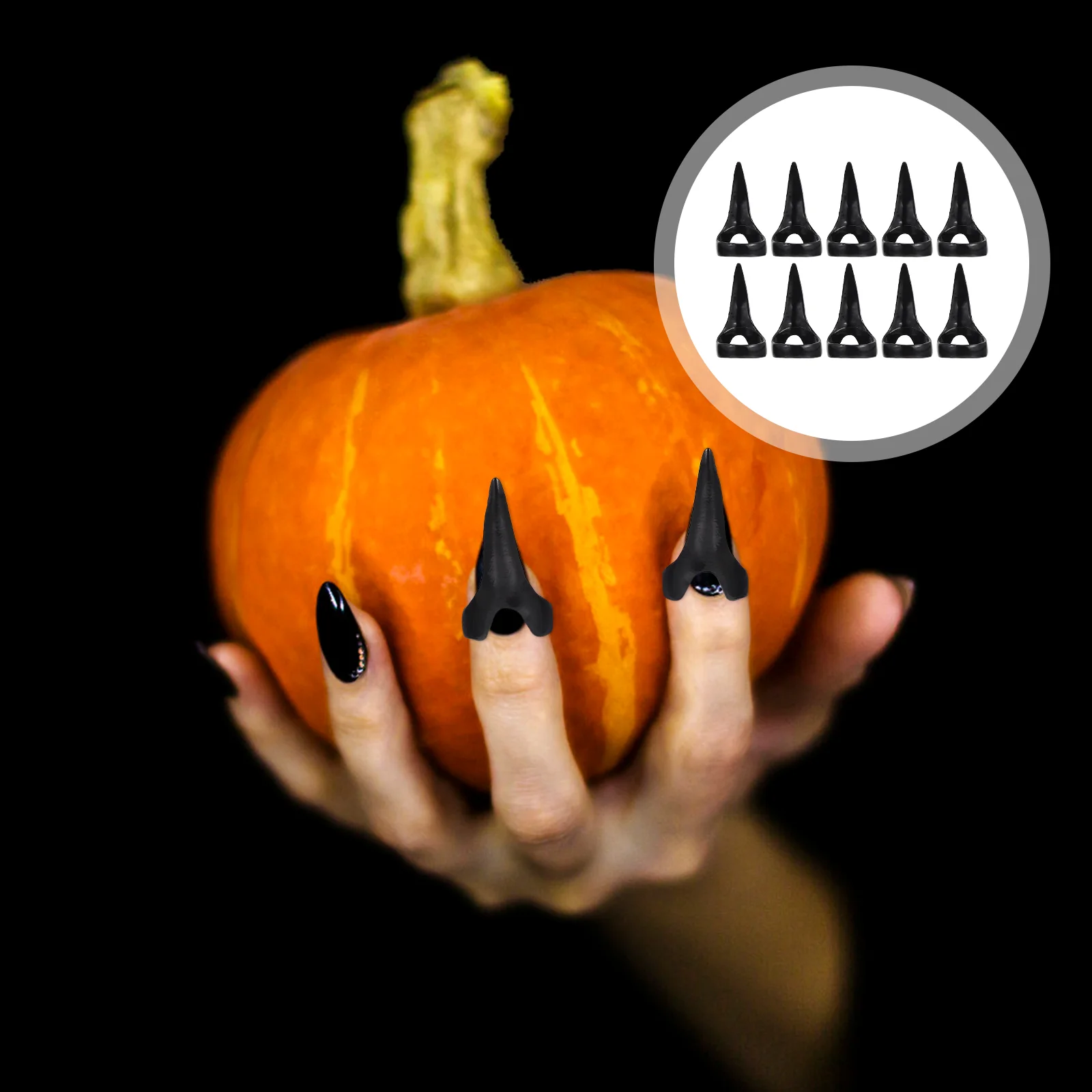 10 Pcs Cosplay Halloween Ring Miss Punk Clothing Rings Aluminum Alloy Nail Claw
10 Pcs Cosplay Halloween Ring Miss Punk Clothing Rings Aluminum Alloy Nail Claw