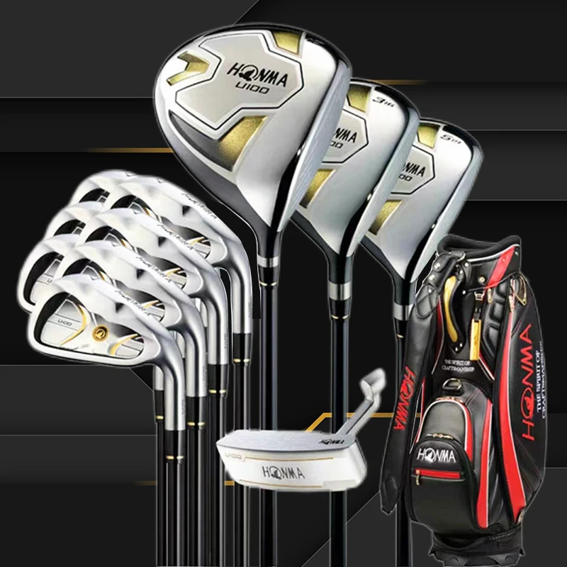 

New Honma U100 Men' s Golf Clubs Complete Set With Drivers + Fairway Woods+Putters +Bags For Junior