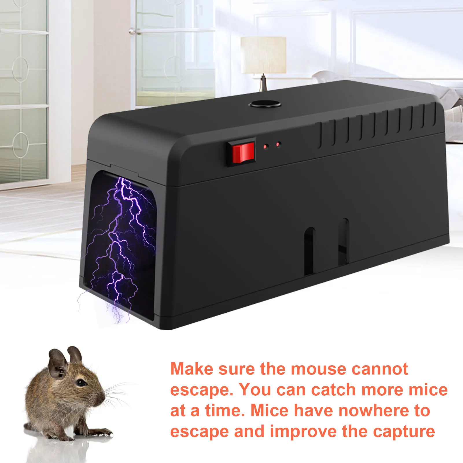 Electric Mouse Trap Cockroach Cage Mice Killer High Voltage Rodents Zapper Garden Mousetrap Device Gardening Tools And Equipment
Electric Mouse Trap Cockroach Cage Mice Killer High Voltage Rodents Zapper Garden Mousetrap Device Gardening Tools And Equipment
