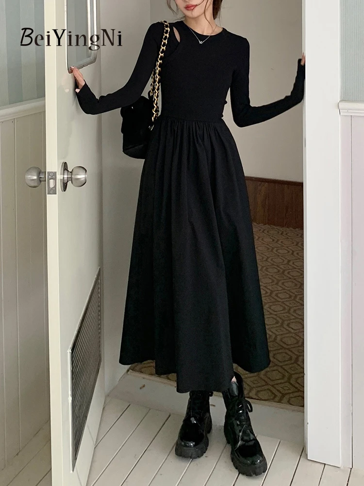 Осеннее трикотажное платье Beiyingni 2023, женские элегантные французские облегающие корейские модные платья с вырезами, женские платья с длинным рукавом
Осеннее трикотажное платье Beiyingni 2023, женские элегантные французские облегающие корейские модные платья с вырезами, женские платья с длинным рукавом