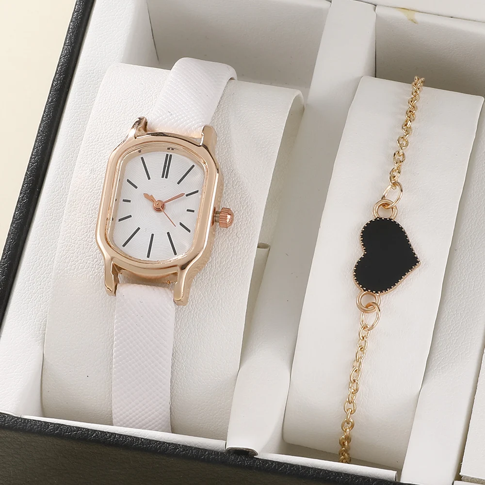 Fashion women's leather watch Casual quartz Wristwatch Small dial Exquisite watch with love bracelet Gift relogio feminino reloj
Fashion women's leather watch Casual quartz Wristwatch Small dial Exquisite watch with love bracelet Gift relogio feminino reloj