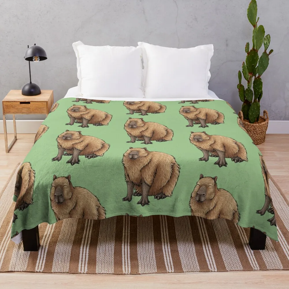 Плед Capybaras, одеяло для пикника, большое одеяло 
Плед Capybaras, одеяло для пикника, большое одеяло