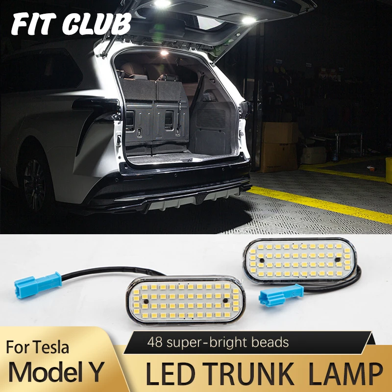 48 Ultra Bright LED Trunk Lights for Tesla Model Y 2022 Trunk LED Lighting model Y Accessories Light Interior Decorative Fitting
48 Ultra Bright LED Trunk Lights for Tesla Model Y 2022 Trunk LED Lighting model Y Accessories Light Interior Decorative Fitting