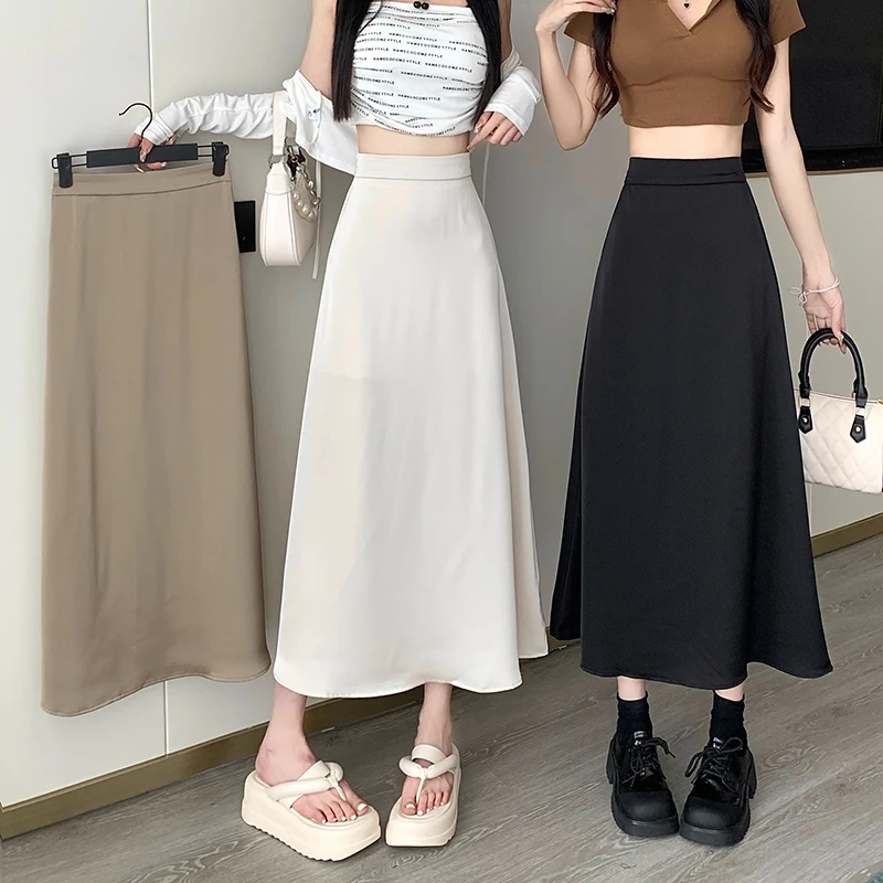 Real time Acetic Acid Satin Skirt Women's 2023 Summer Sagging High Waist A-line Midlength
Real time Acetic Acid Satin Skirt Women's 2023 Summer Sagging High Waist A-line Midlength
