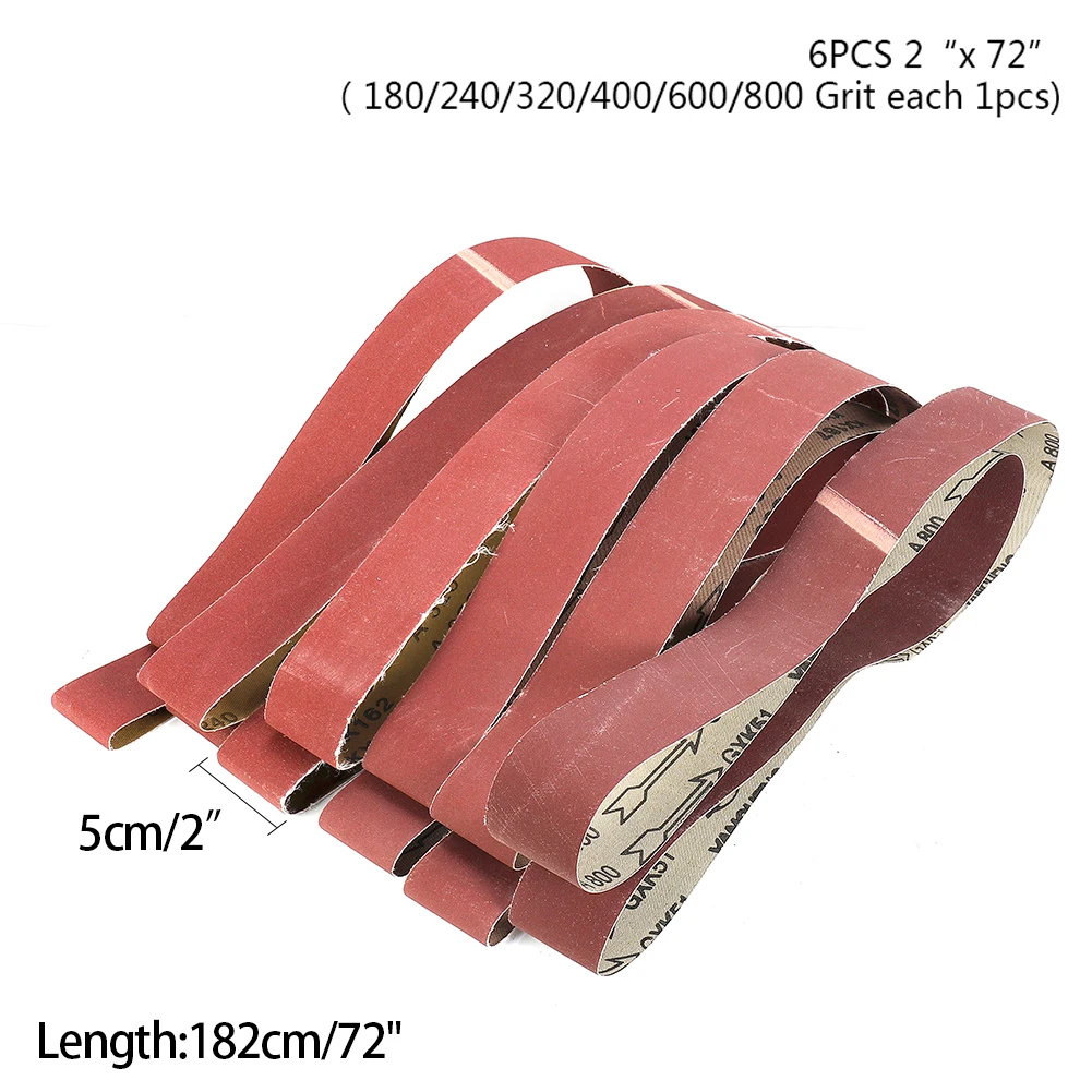 Sander 5x182cm Abrasive Band 6Pcs Aluminum Oxide 180-800 Grit 5cm Tool Sharpening Sandpaper 180/240/320/400/600 Grit
Sander 5x182cm Abrasive Band 6Pcs Aluminum Oxide 180-800 Grit 5cm Tool Sharpening Sandpaper 180/240/320/400/600 Grit