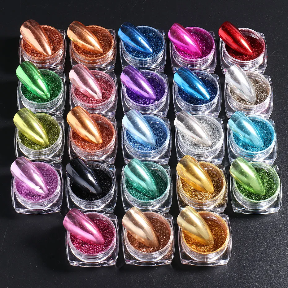 19 Colors Metallic Magic Mirror Powder Net-0.5g Titanium Mirror Glitter Powder With 1Pc Eyeshadow Stick Metallic Chrome Powder
19 Colors Metallic Magic Mirror Powder Net-0.5g Titanium Mirror Glitter Powder With 1Pc Eyeshadow Stick Metallic Chrome Powder
